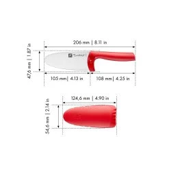 Zwilling Kochmesser 10 Cm, Rot 11 Zwilling Kochmesser 10 Cm, Rot -Zwilling Haushaltsprodukte 36550 101 0
